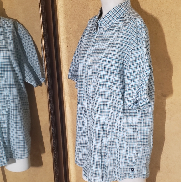 Chaps custom fit buttons up short sleeve shirt L - Picture 4 of 5